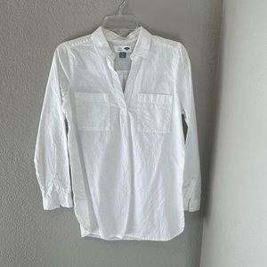 Old Navy white tunic cotton top